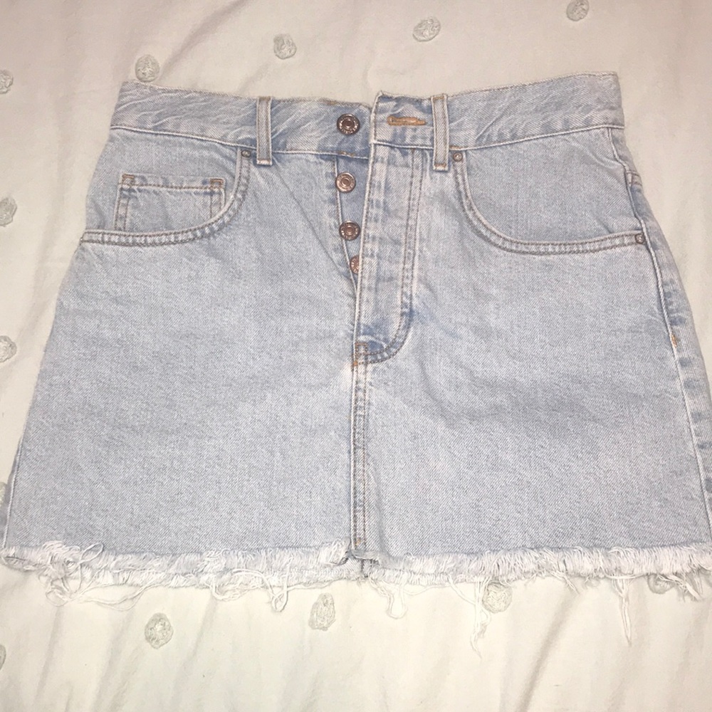 Light Wash denim skirt- XS/S